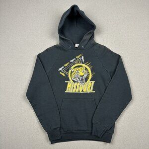 Vtg 80s Missouri Tigers Mizzou NCAA Hoodie Sweatshirt Black Medium USA